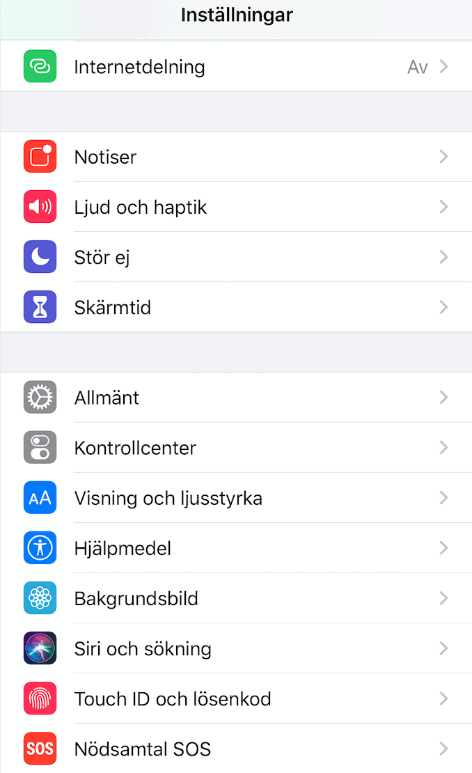 Internetdelning Iphone Det Går Inte Att Ansluta